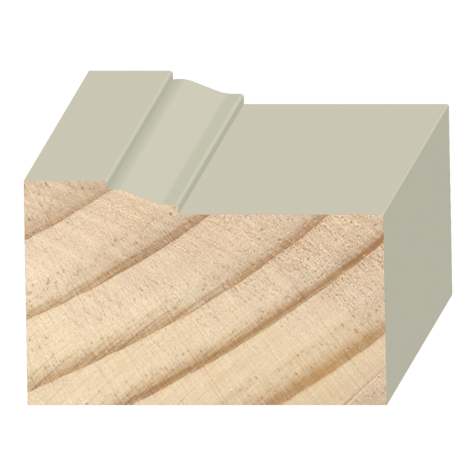 #180 Eastern Brick Mold Exterior Wood  1-1/4&quot; x 2&quot; x 17 feet