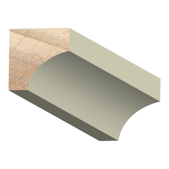 Cove Exterior Wood  11/16&quot; x 11/16&quot; x 16 feet