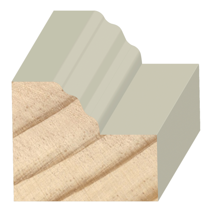 Brick Mould Exterior Wood  1-1/4&quot; x 1-1/2&quot; x 16 feet