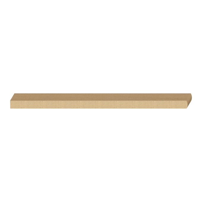 Bullnose Edge MDF Shelving 11/16&quot; x 15-1/4&quot; x 16 feet
