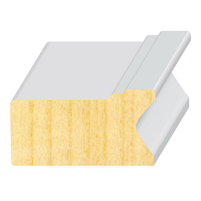 Thin Stucco Mold FJ Pine Exterior Molds  11/16" x 1-1/2"