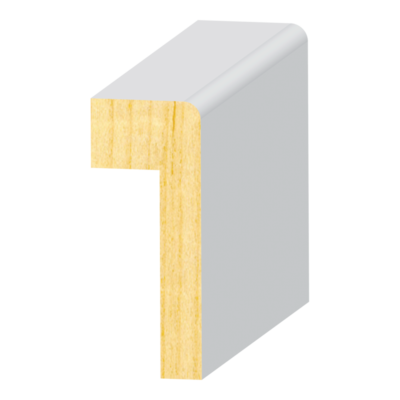 Contemporary Cap w/ 5/8&quot; Rab`t  FJ Pine 1&quot;x 2-1/2&quot;