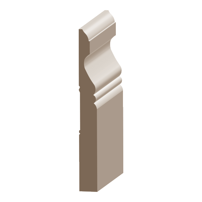 Flex Carolina MDF Baseboard 5/8&quot; x 6&quot;  to match MDF
