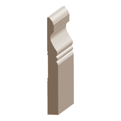 Flex Carolina MDF Baseboard 5/8&quot; x 6&quot;  to match MDF