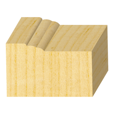 Raw #180 Eastern Brick FJ Pine Exterior Molds  1-1/4&quot; x 2&quot;