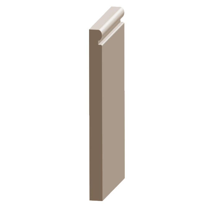 Flex Contemporary MDF Baseboard 1/2&quot; x 7-1/4&quot;  to match MDF