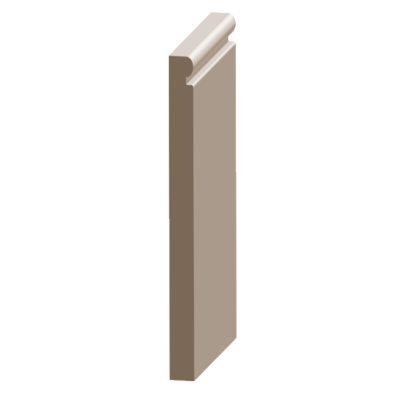Flex Contemporary MDF Baseboard 1/2&quot; x 7-1/4&quot;  to match MDF