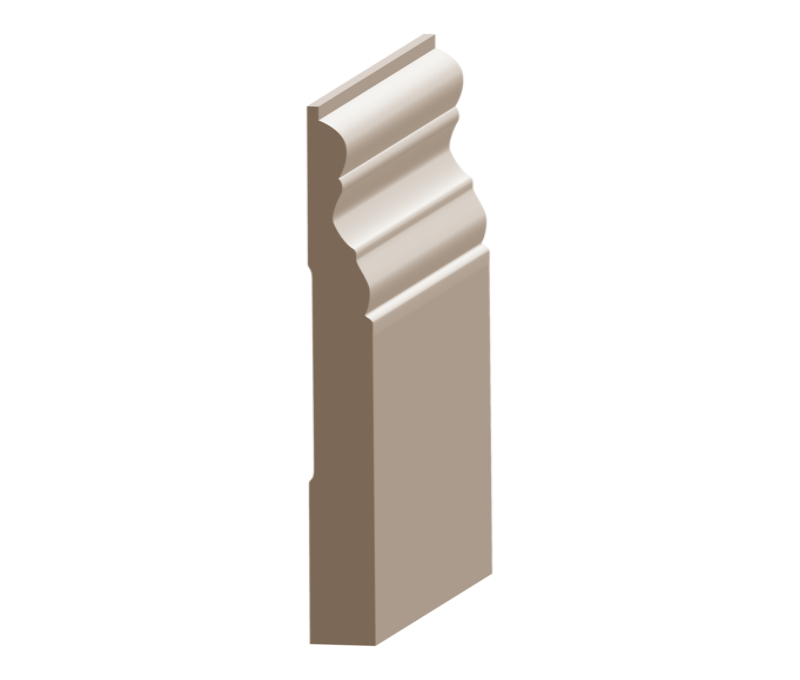 Flex Del Mare Baseboard 9/16&quot; x 5-1/4&quot; to match MDF