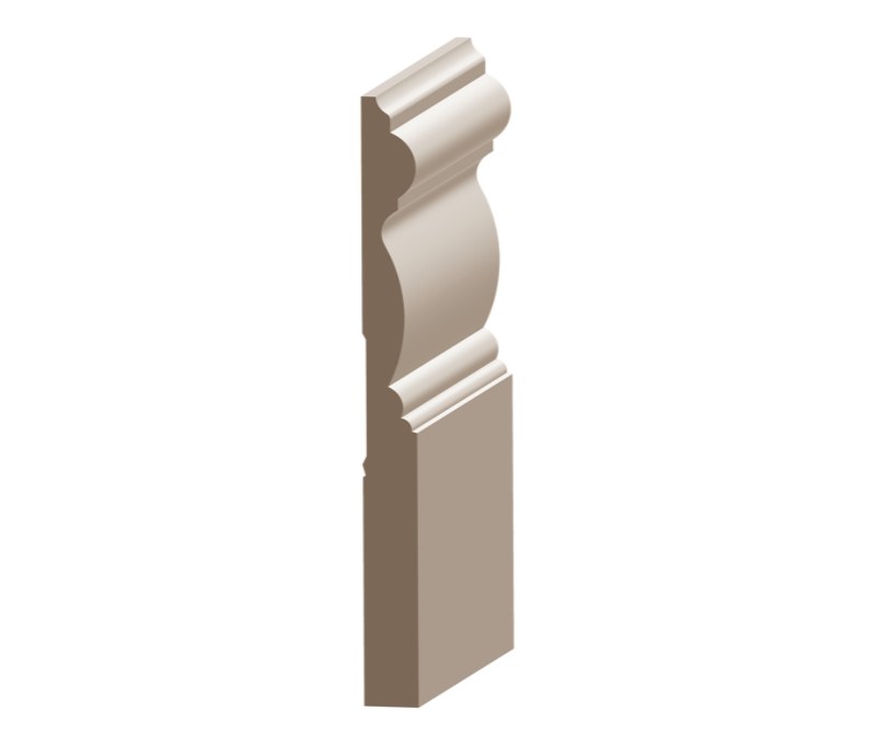 Flex Malibu Baseboard 9/16&quot; x 7-1/4&quot; to match MDF