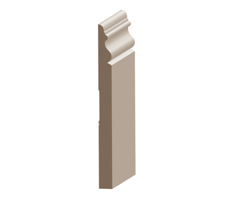 Flex Victorian Baseboard 9/16&quot; x 8&quot; to match MDF