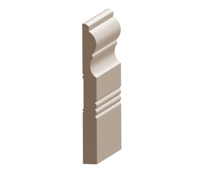 Flex Savannah Baseboard 9/16&quot; x 6-1/2&quot; to match MDF