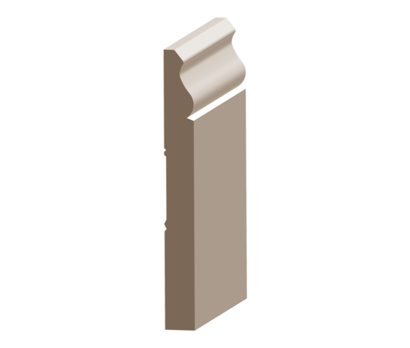 Flex Vintage Baseboard 9/16&quot; x 6-1/8&quot; to match MDF