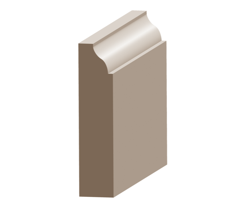 Flex Coronado Baseboard 1/2&quot; x 3-1/4&quot; Scant to match MDF