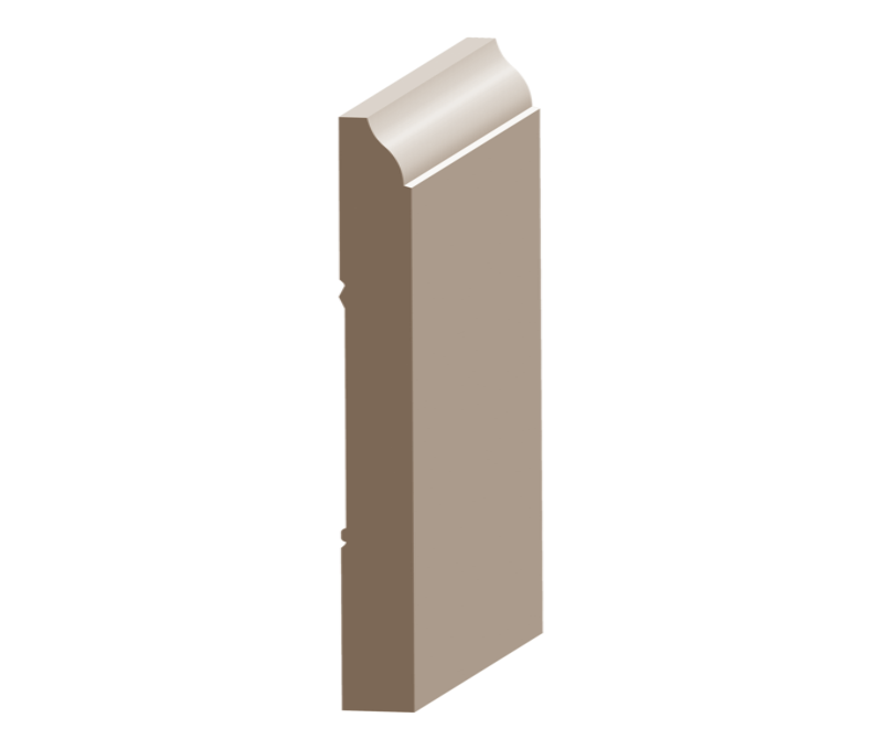 Flex Coronado Baseboard 9/16&quot; x 5-1/4&quot; to match MDF