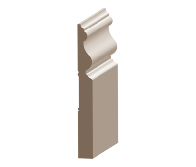 Flex Imperial Baseboard 9/16&quot; x 6&quot; to match MDF