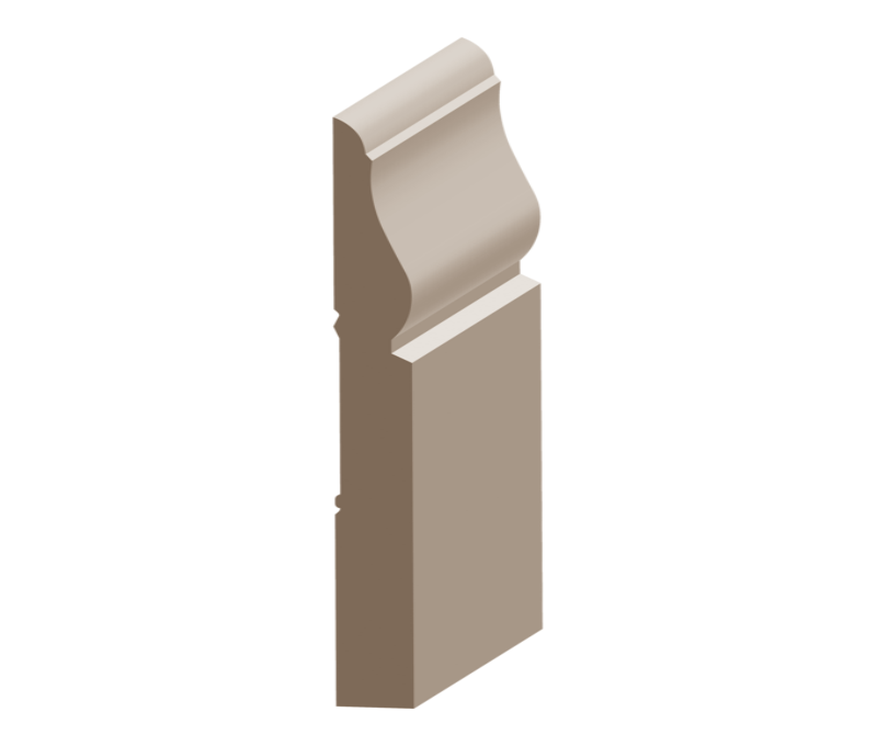 Flex Cresent/Lancaster Baseboard 5/8&quot; x 5-1/4&quot; to match MDF