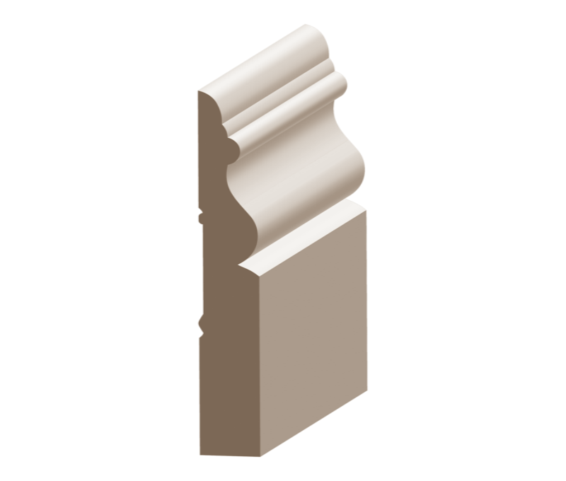 Flex Victorian Baseboard 9/16&quot; x 3-7/8&quot; to match MDF