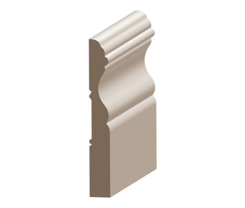 Flex Cape Cod Baseboard 7/16&quot; x 3-7/8&quot; to match MDF