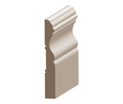 Flex Cape Cod Baseboard 7/16&quot; x 3-7/8&quot; to match MDF