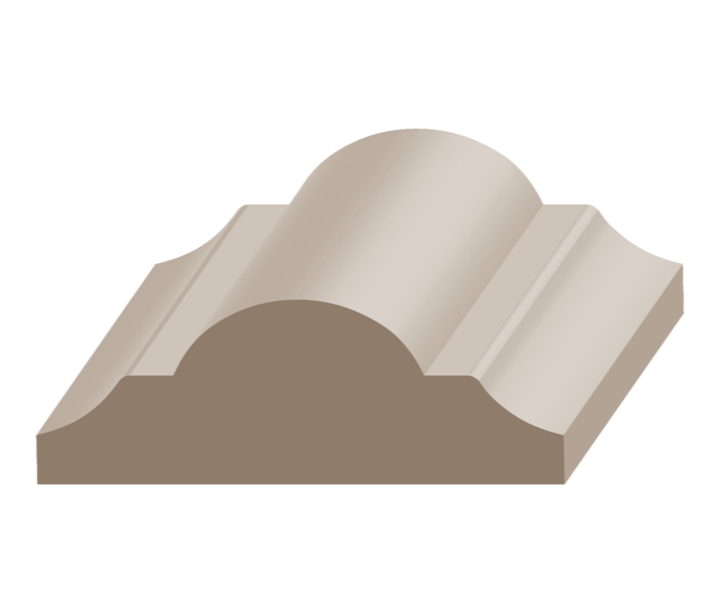 Flex Astragal Panel Mold 11/16&quot; x 1-5/8&quot; to match MDF