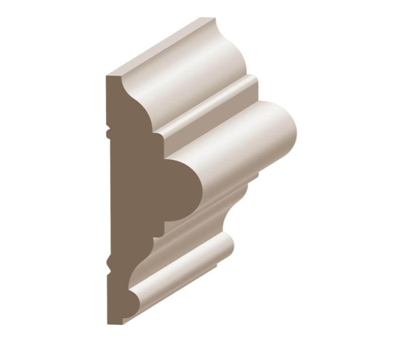 Flex Bolection Chair Rail 1&quot; x 3&quot; to match MDF