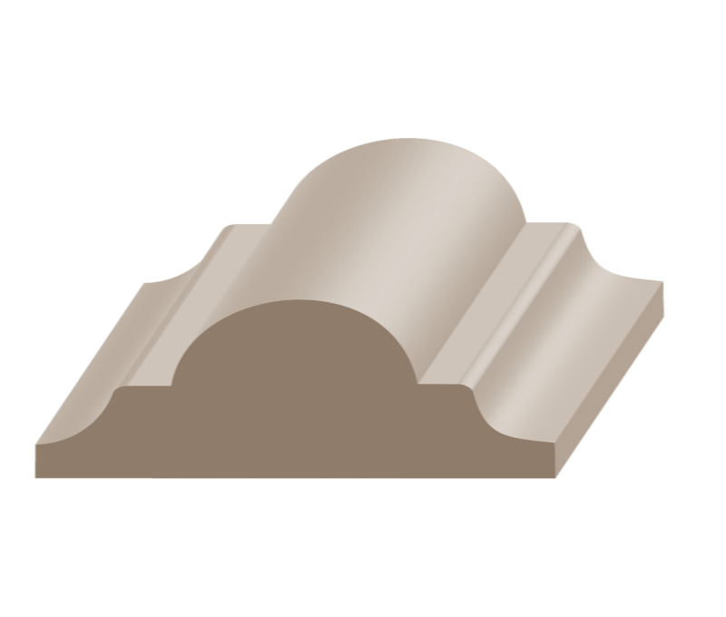 Flex Astragal Panel Mold 11/16&quot; x 1-3/4&quot; to match MDF
