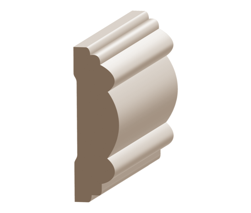 Flex Bead &amp; Barrel Chair Rail 3/4&quot; x 3&quot; to match MDF