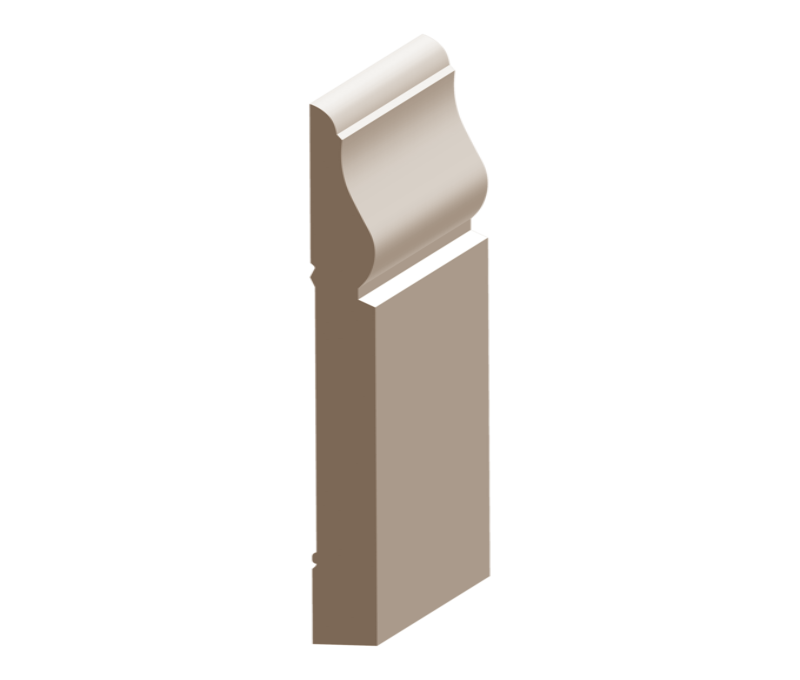 Flex Crescent Baseboard 5/8&quot; x 5-1/4&quot; to match FJ Pine