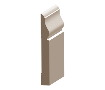 Flex Crescent Baseboard 5/8&quot; x 5-1/4&quot; to match FJ Pine