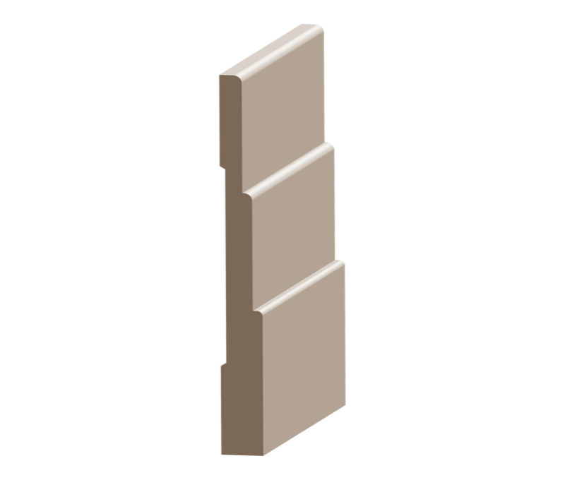 Flex 3 Step Baseboard 1/2&quot; x 5-1/4&quot; to match FJ Pine