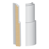 Bullnose Corner MDF Meridian Base 9/16 x 5-1/2&quot;