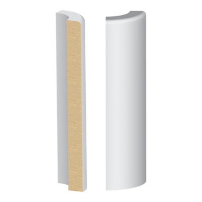 Bullnose Corner MDF RE Base 1/2 x 5 1/2&quot;