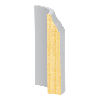 Bullnose Corner FJ Pine Coronado Base 7/16&quot; x 2-1/4&quot;