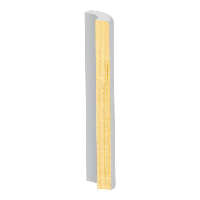 Bullnose Corner FJ Pine RE Craftsman Base  1/2&quot; x 5-1/2&quot;