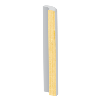 Bullnose Corner FJ Pine RE Craftsman Base  1/2&quot; x 5-1/2&quot;