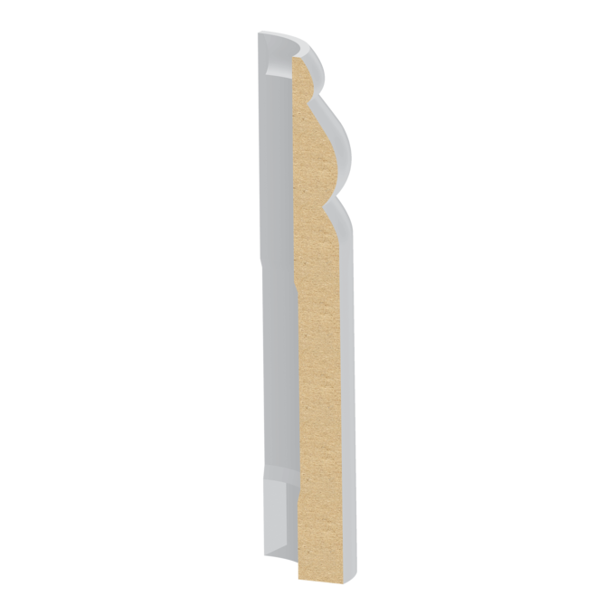 Bullnose Corner MDF Sierra Base 1/2 x 5-1/4&quot;
