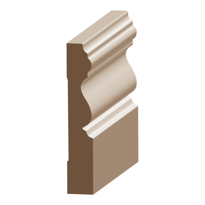 Flex Monterey Baseboard 9/16&quot; x 3-1/4&quot; to match MDF