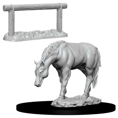 Pathfinder Deep Cuts Miniatures: Horse &amp; Hitch