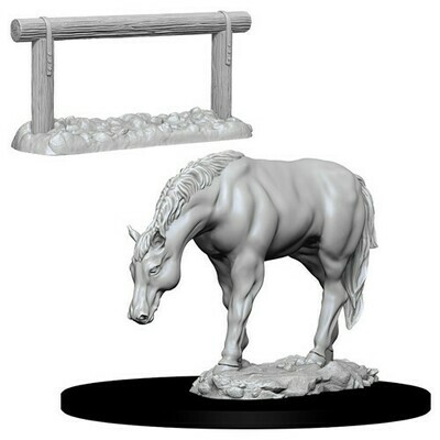 Pathfinder Deep Cuts Miniatures: Horse &amp; Hitch