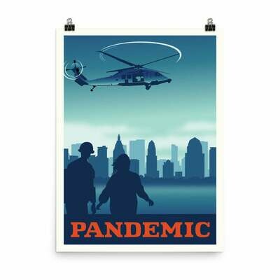 Meeple Design Poster Pandemic