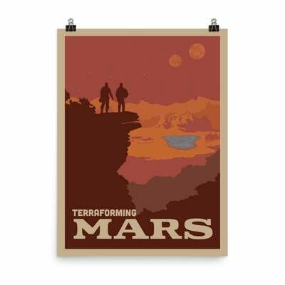 Meeple Design Poster Terraforming Mars