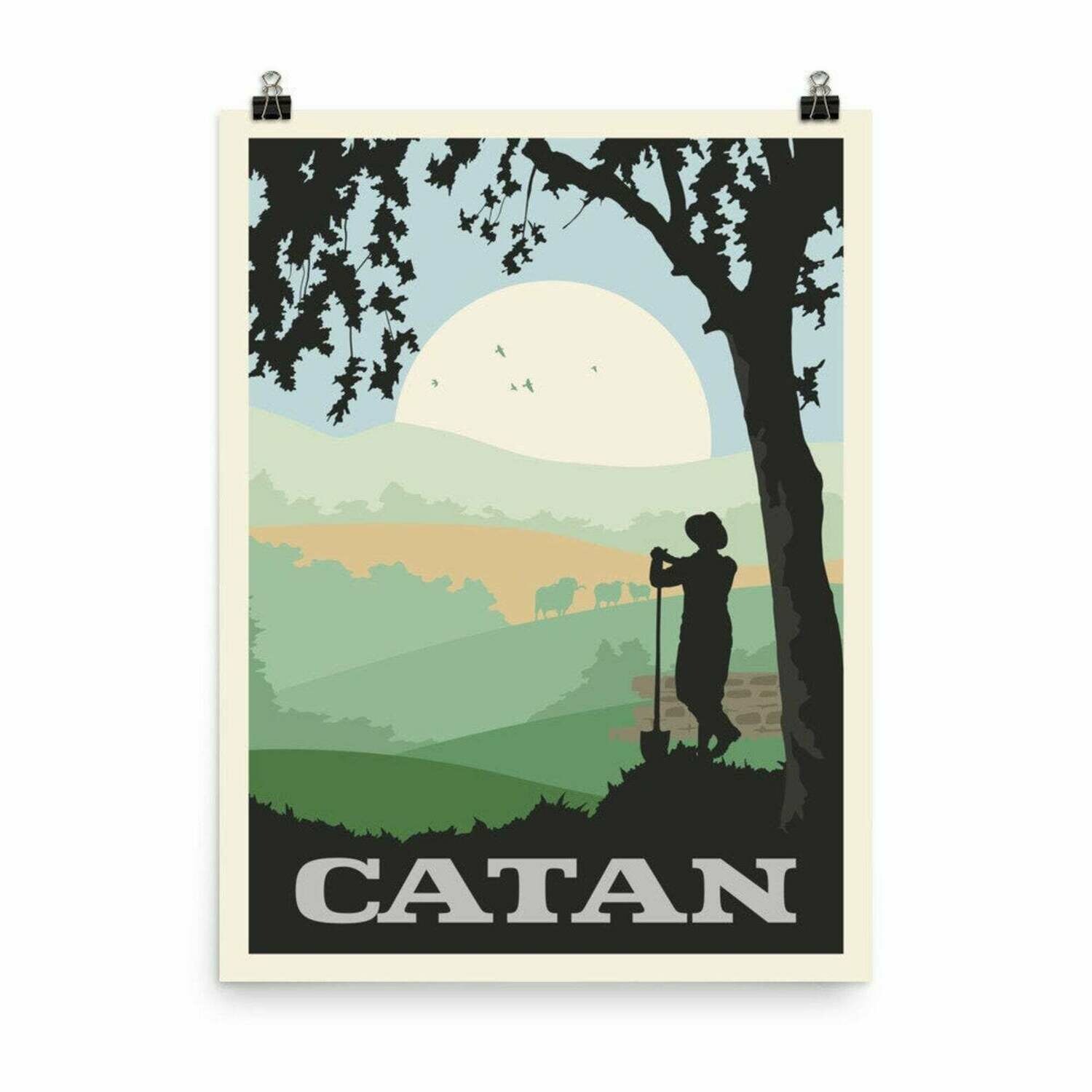 Meeple Design Poster Catan