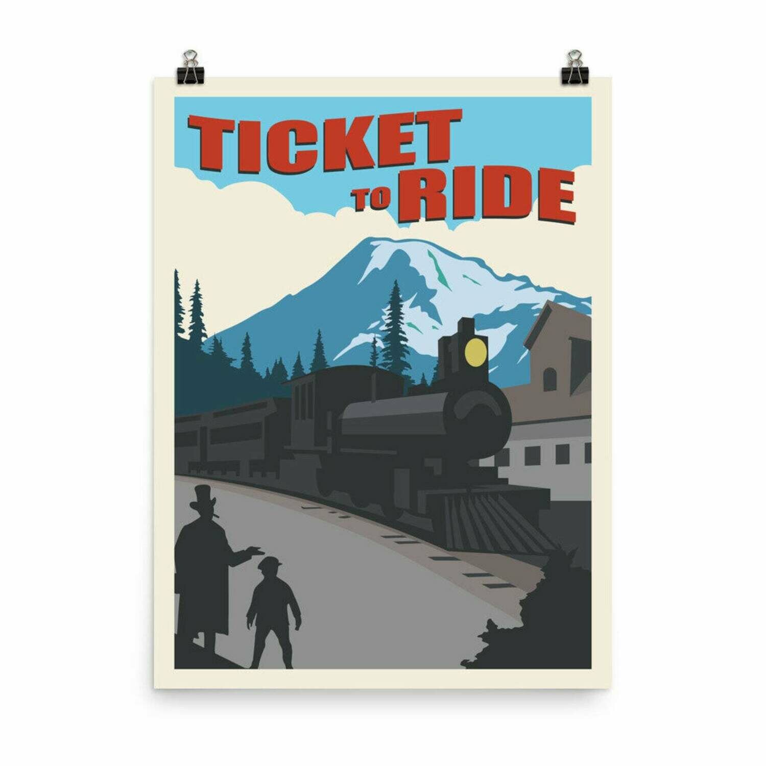Meeple Design Poster Ticket To Ride