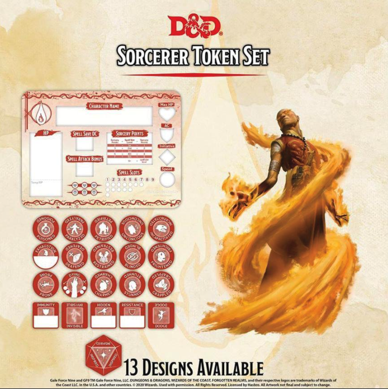 D&amp;D Token Set: Sorcerer