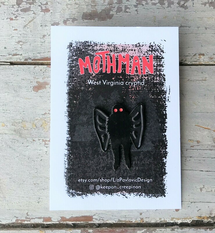 Mothman Enamel Pin