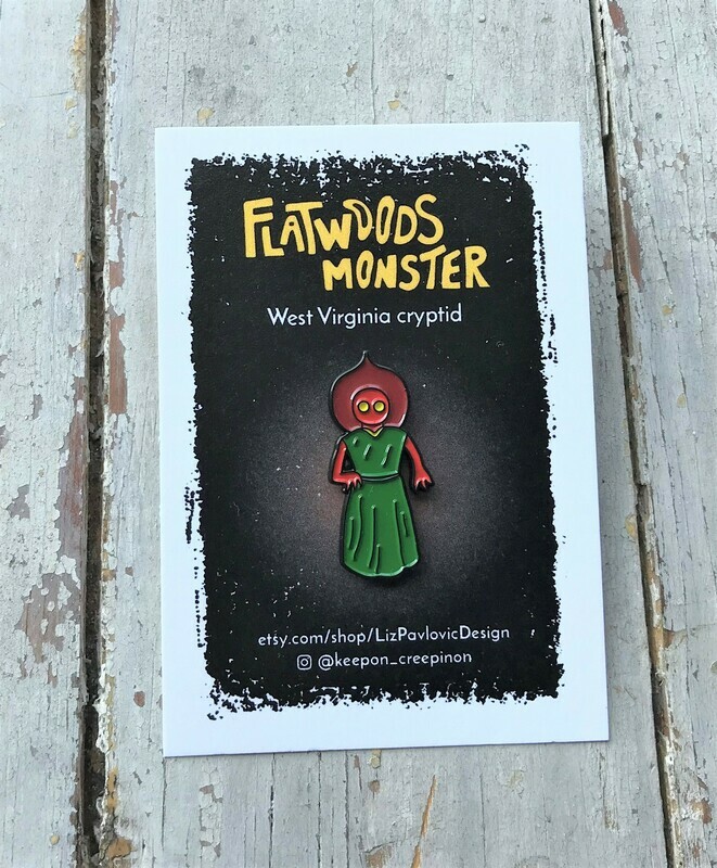 Flatwoods Monster Enamel Pin