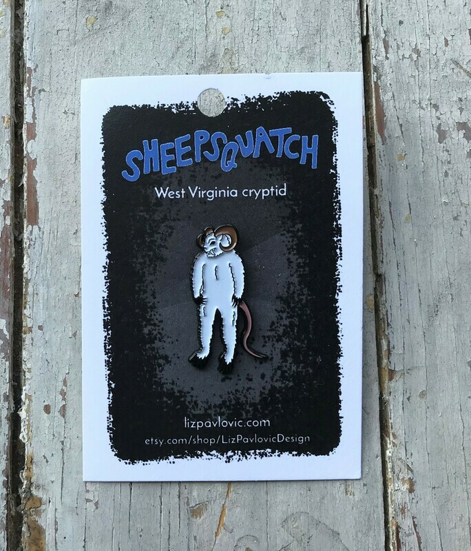 Sheepsquatch Enamel Pin