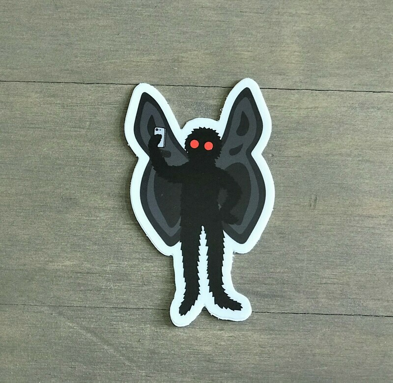Mothman Selfie Sticker