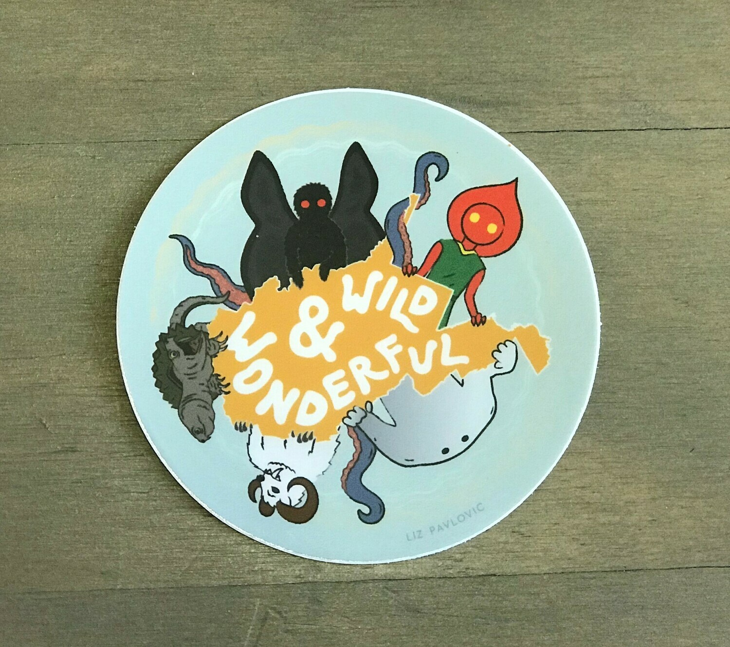 Wild &amp; Wonderful Cryptids Sticker