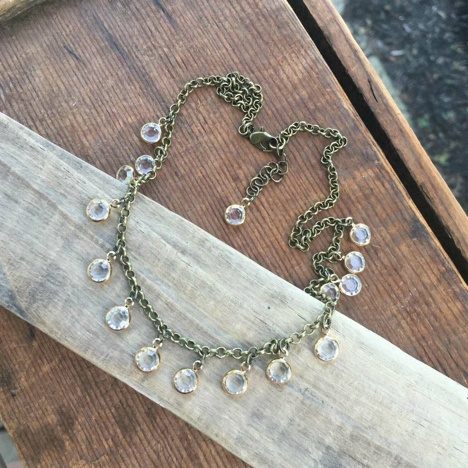 crystal choker crystal choker